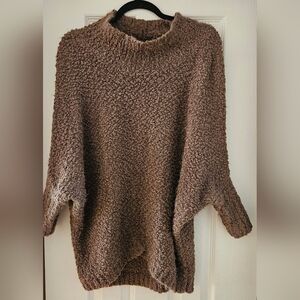 Oversized. Fashion Nova Cozy Tan Neck Sweater. . Great Condition. Fits S to L.